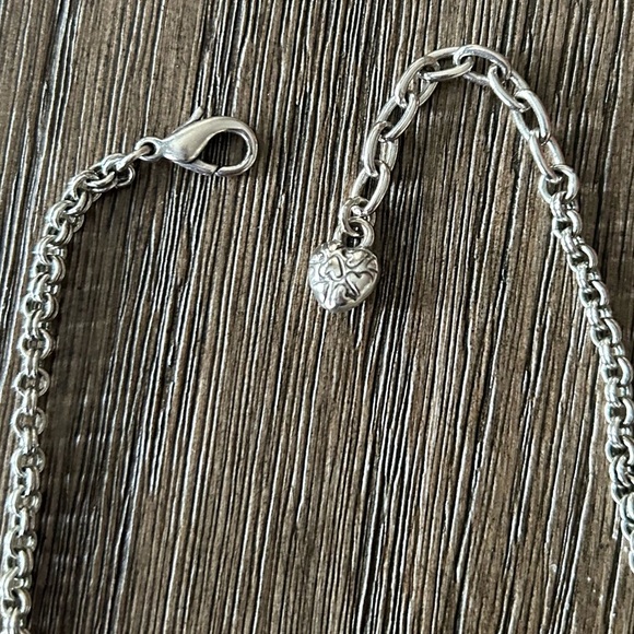 Brighton Blair Heart Shaped Pendant Necklace with Retired Rolo Chain. - Picture 5 of 5